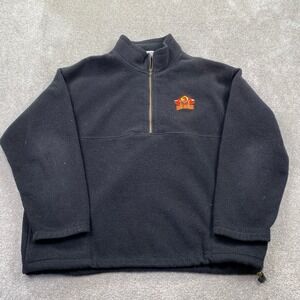 Vantage Rochester Red Wings Quarter Zip Fleece Pullover Mens XXL Black USA Made